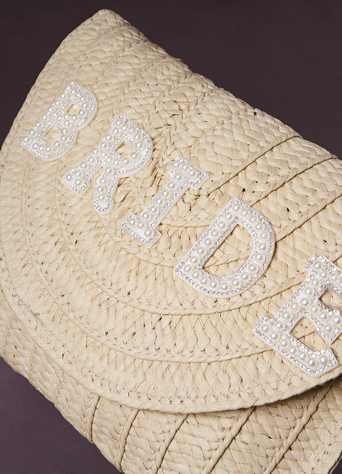 White Alabaster Bride Straw Clutch Bag Bags Azazie