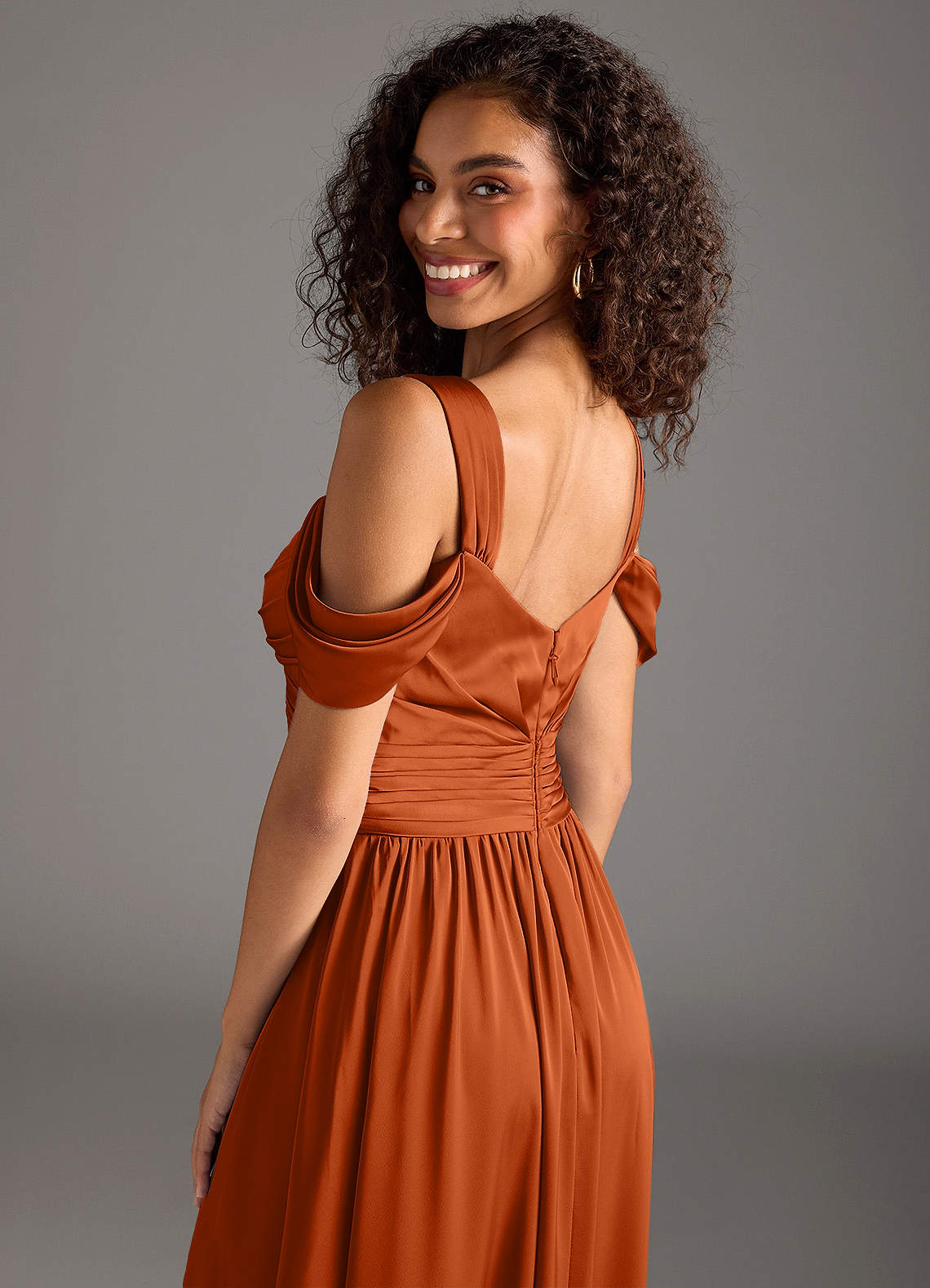 azazie orange dress Azazie Sorrel