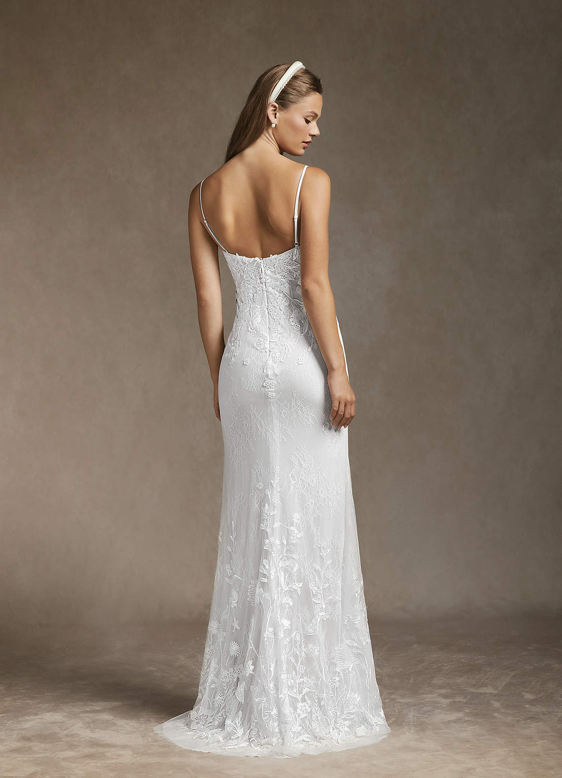 Azazie Sade Wedding Dresses Diamond White Mermaid Sequins Tulle Dress image1