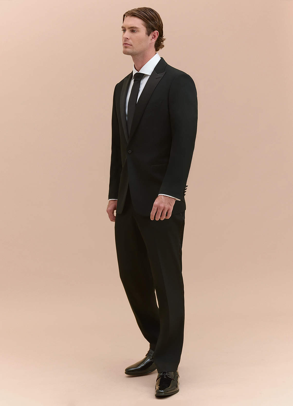 front Hudson Black Peak Lapel Tuxedos