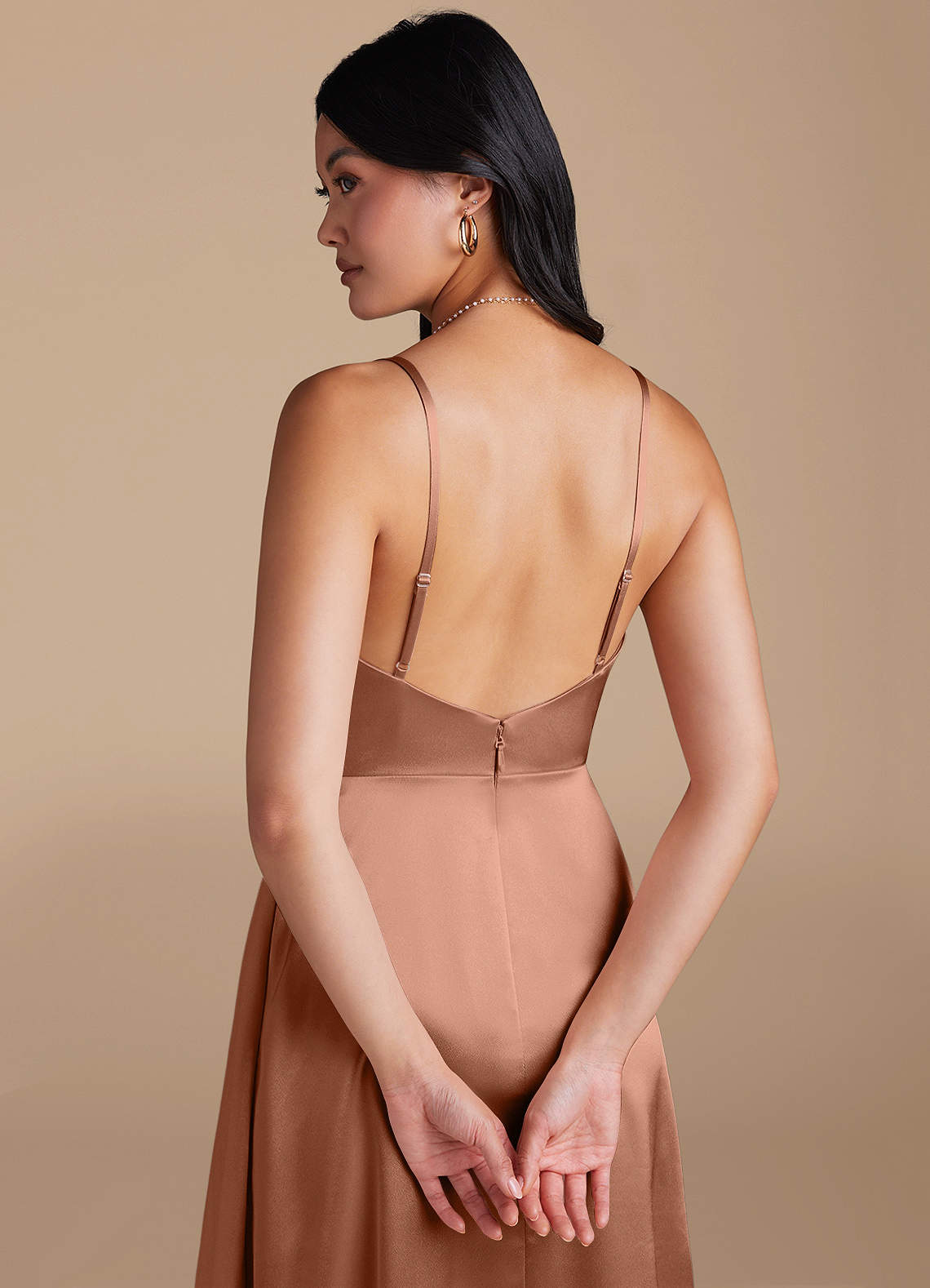 Brielle Metallic Low Back Dress Brielle Metallic Low Back Dress