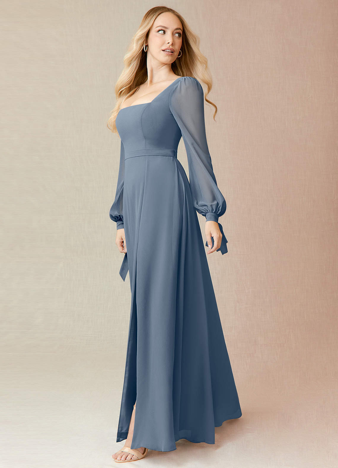 long sleeve long sweater dress Women's Maxi Dress Knit Off-shoulder Sweater Polyester by Naked Wardrobe, Taupe / S