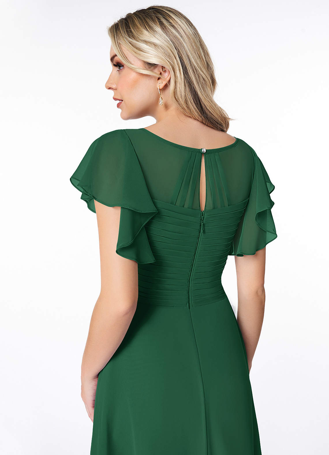 Green lily fashion bridesmaid dress