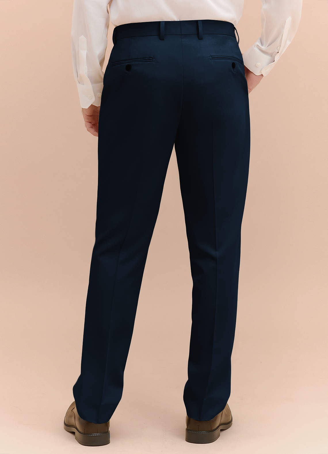 front William Navy Blue Comfort Blend Dress Pants