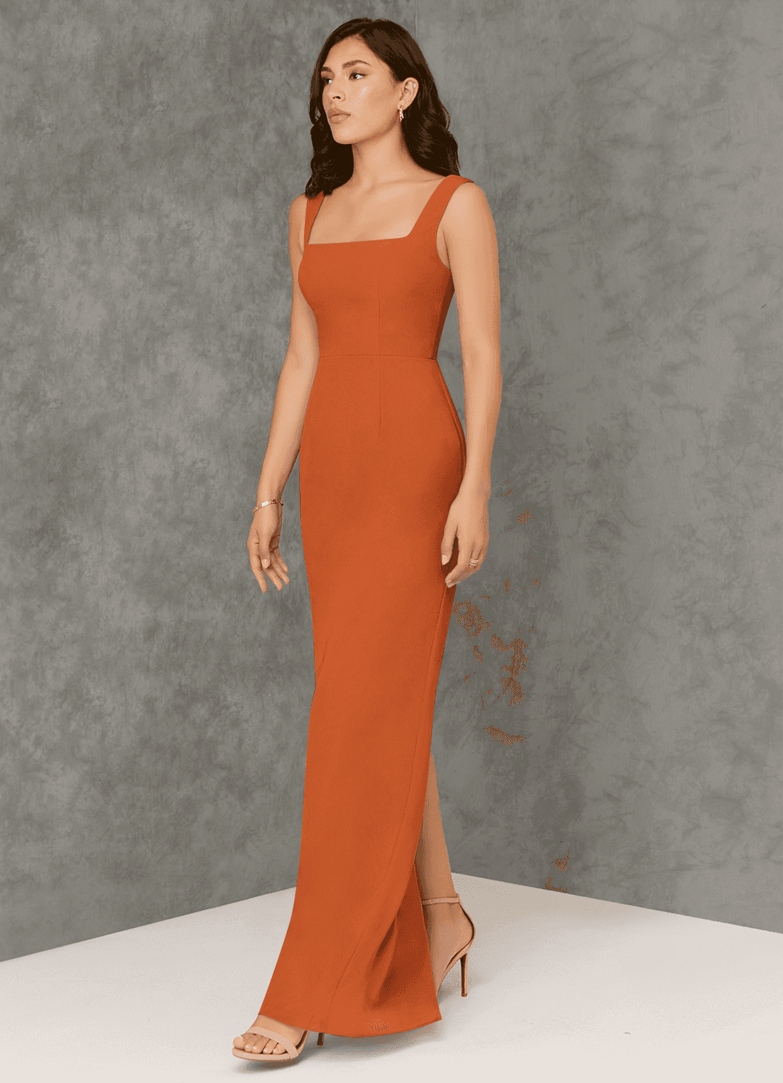 Azazie Flori Cinnamon Chiffon Bridesmaid Dresses | Azazie