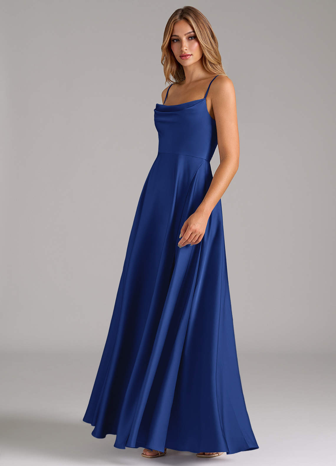prom cute dress Cute Mermaid One Shoulder Royal Blue Sequins Lace Long Prom Dresses with  Slit fg4775