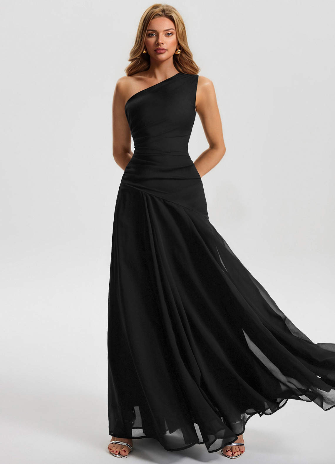 Sylvaine Black Maxi Dress | Azazie