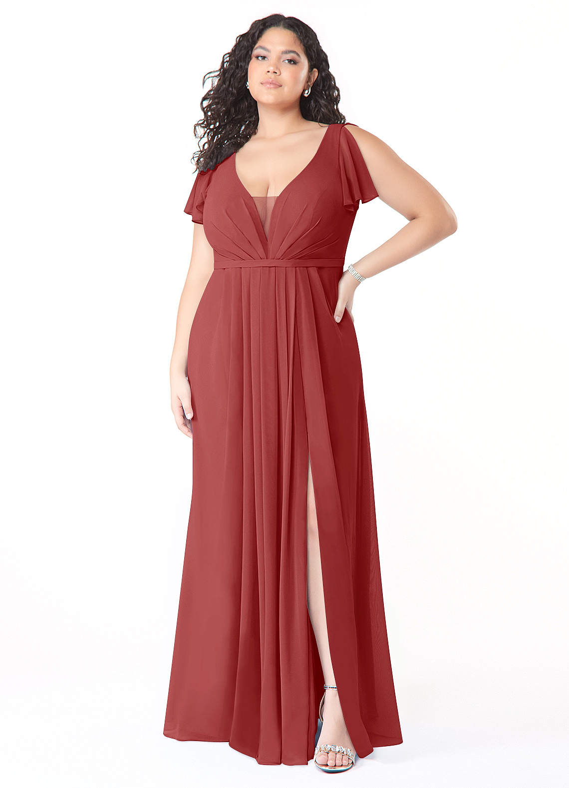 Rust Azazie Reverie Bridesmaid Dresses Azazie
