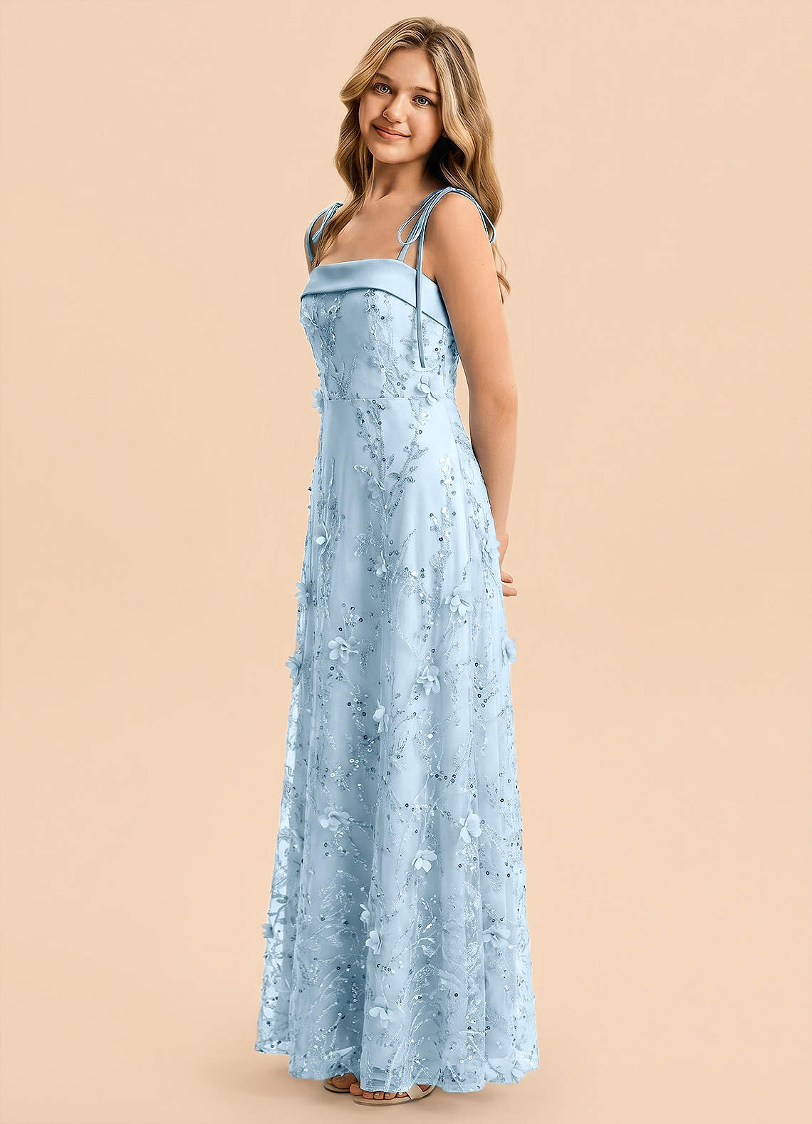 front Azazie Willa Junior Formal Dress