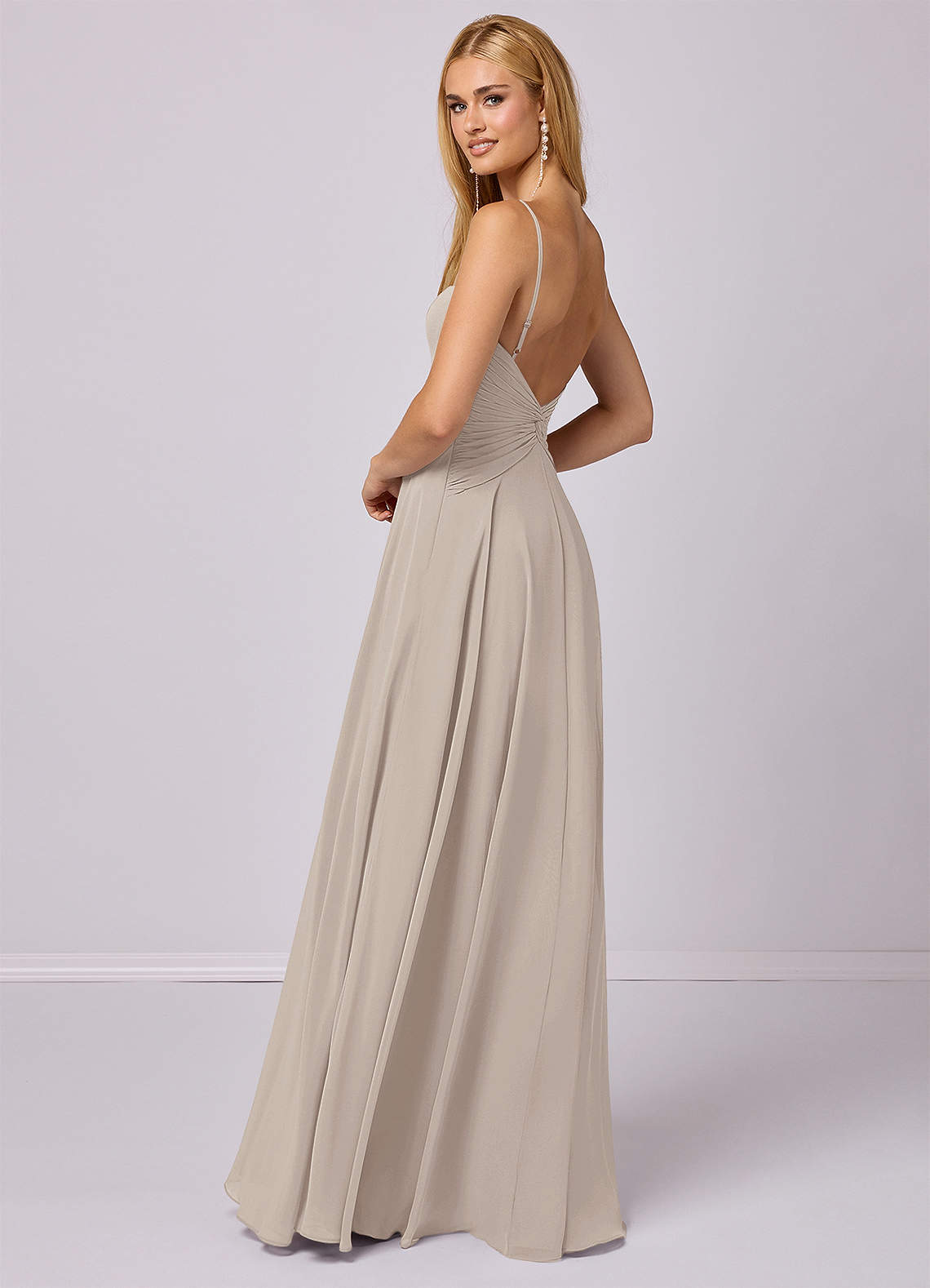 Barbie ♥ Azazie Bridesmaid Dresses Frost A-Line Chiffon Dress image3