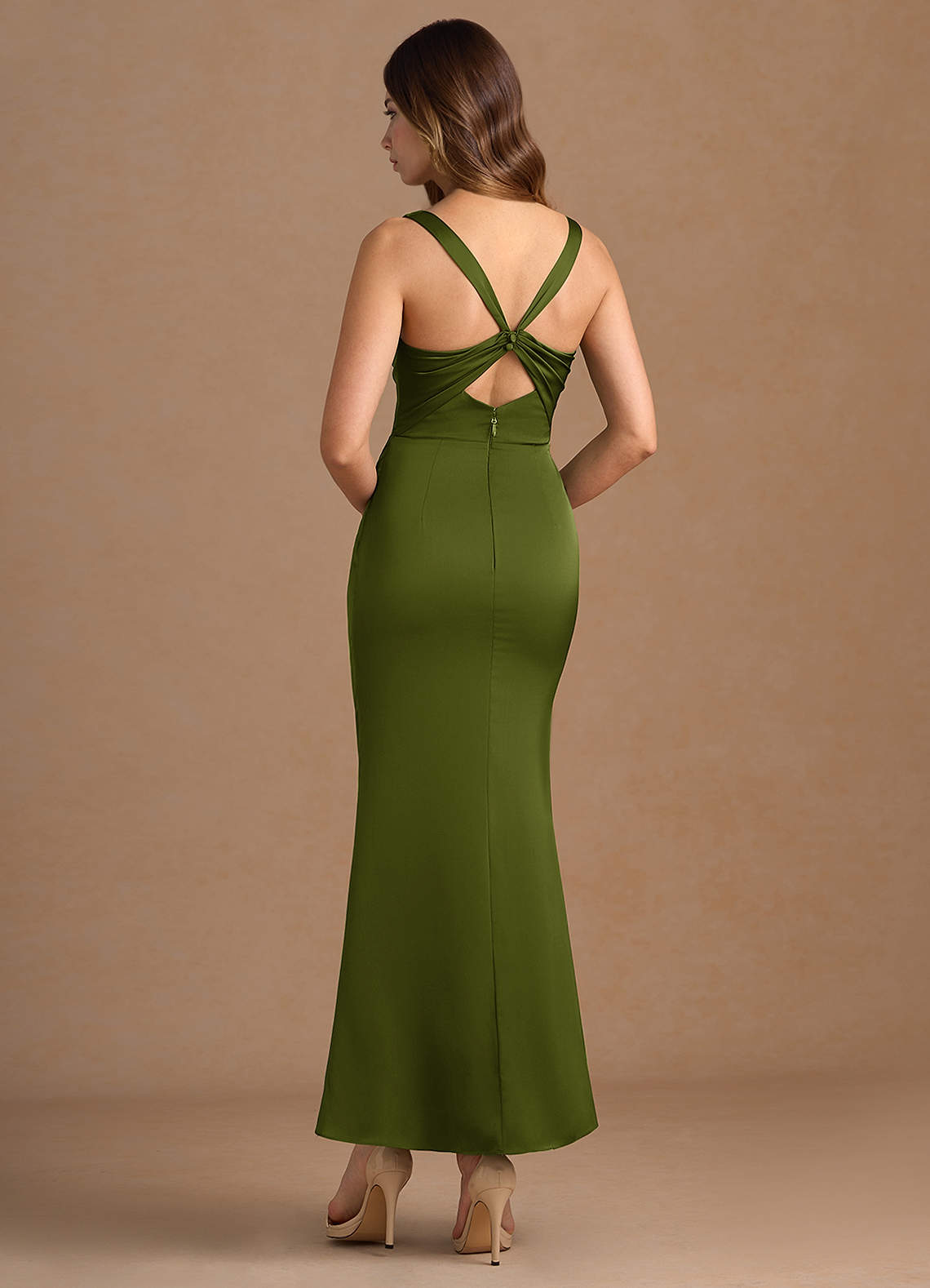 Jessamine Olive Green Maxi Dress Ready to Ship | Azazie