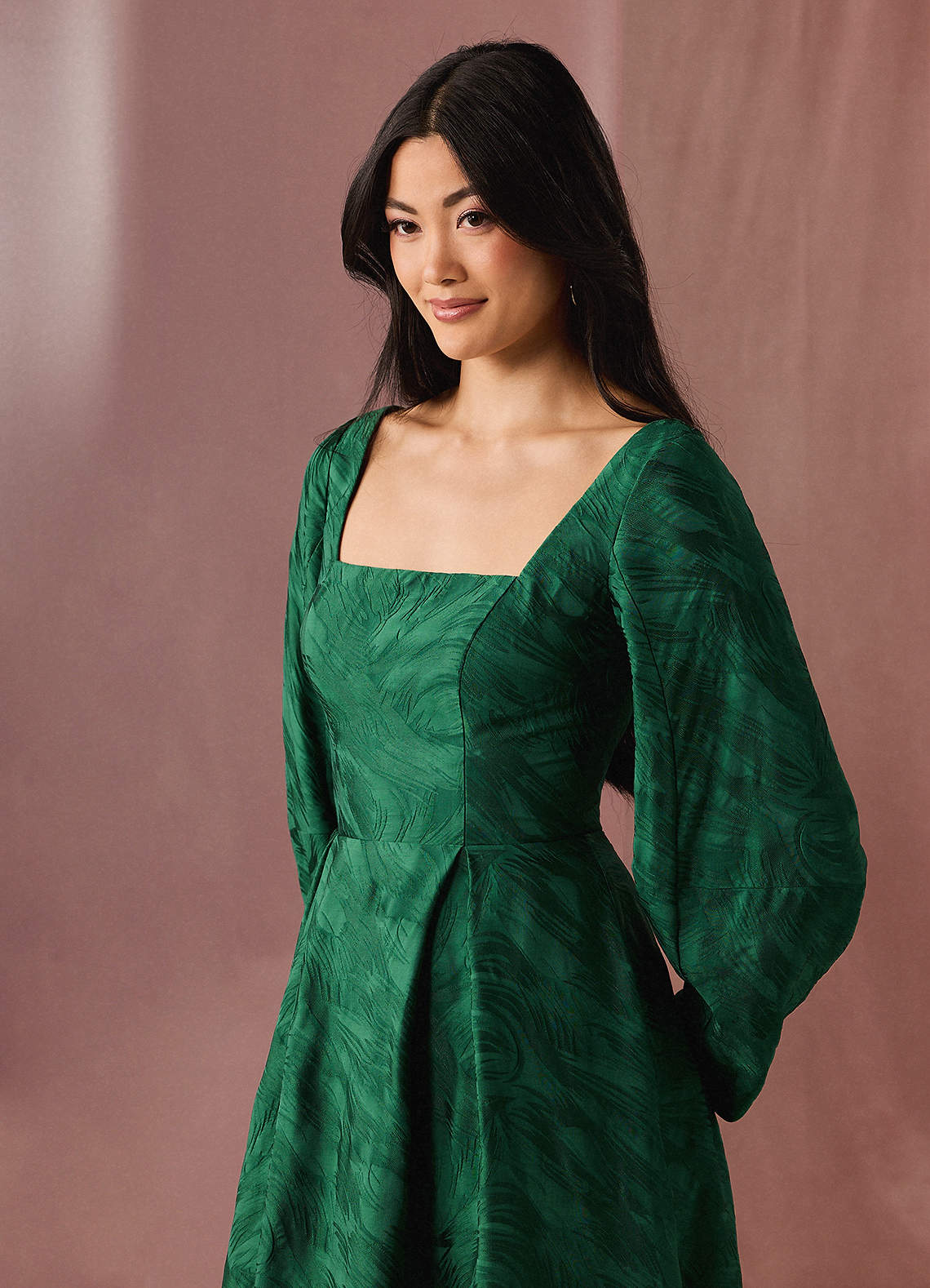 Celeste Emerald Midi Dress Ready to Ship | Azazie