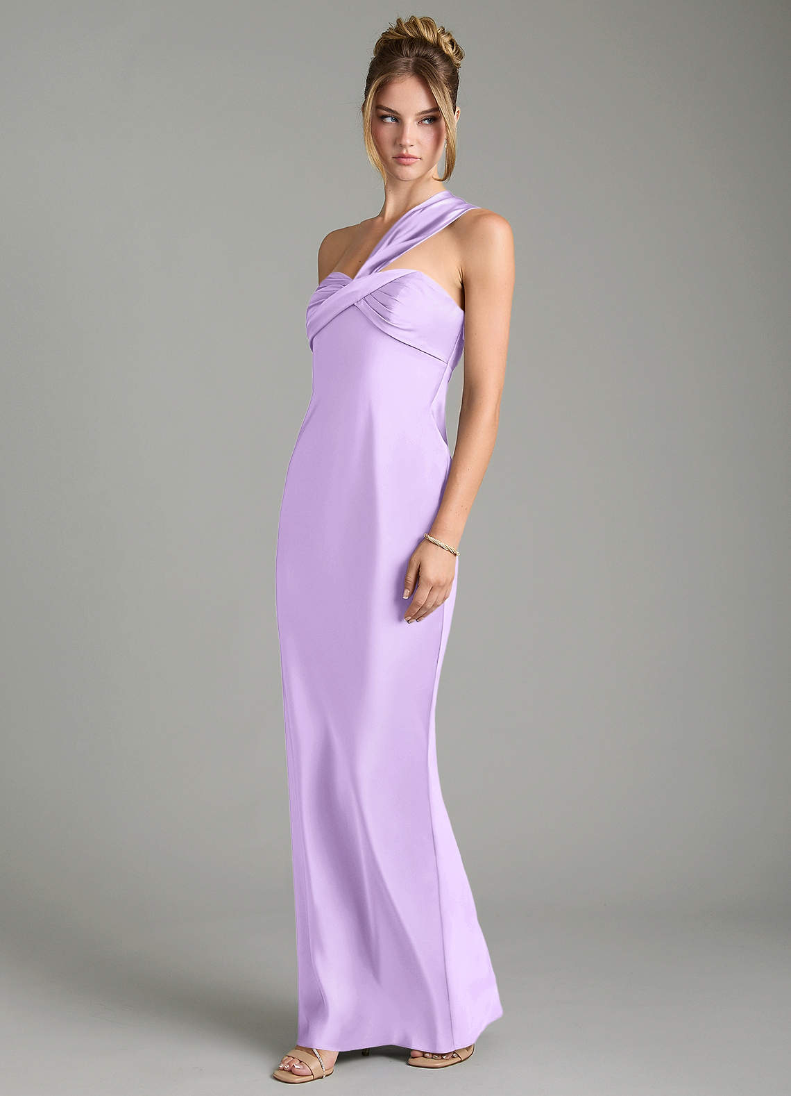 purple and gray bridesmaid dresses Wisteria Bridesmaid Dresses in Soft Purple