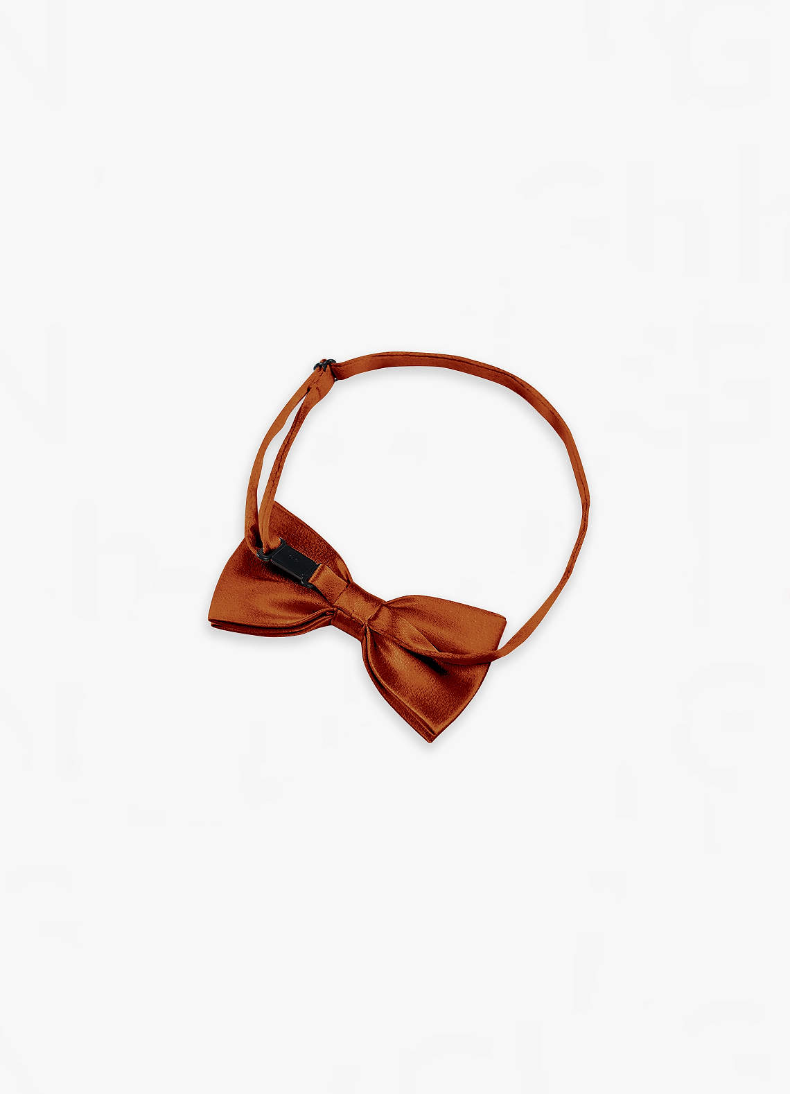 front Adjustable Metallic Satin Pre-Tied Bow Tie