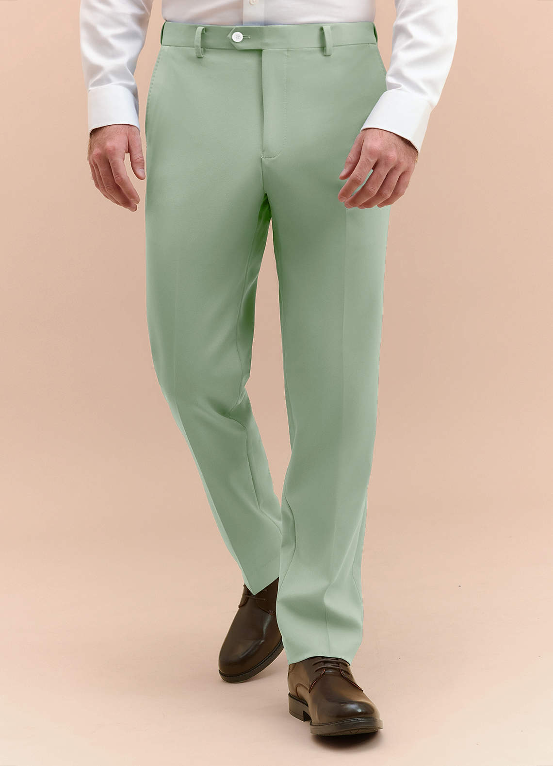 front James Verde Salvia Pantaloni eleganti