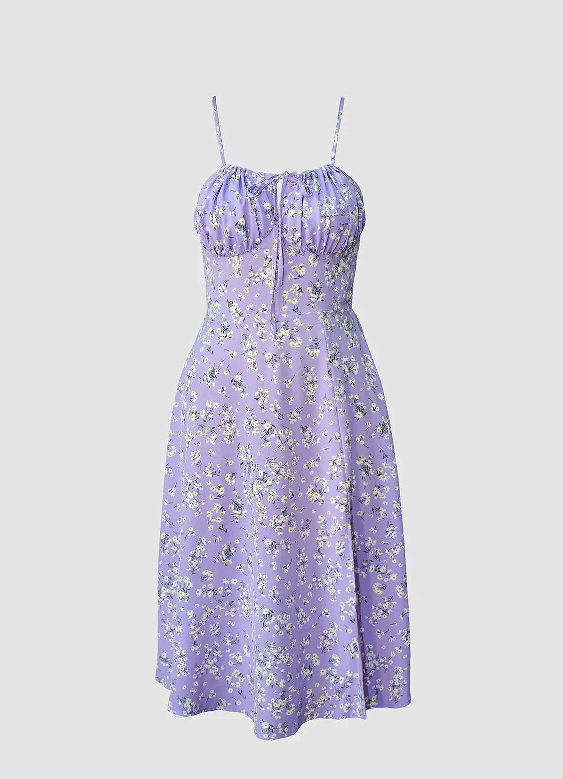 Lavender Sweetest Crush Lavender Floral Sleeveless Midi Dress