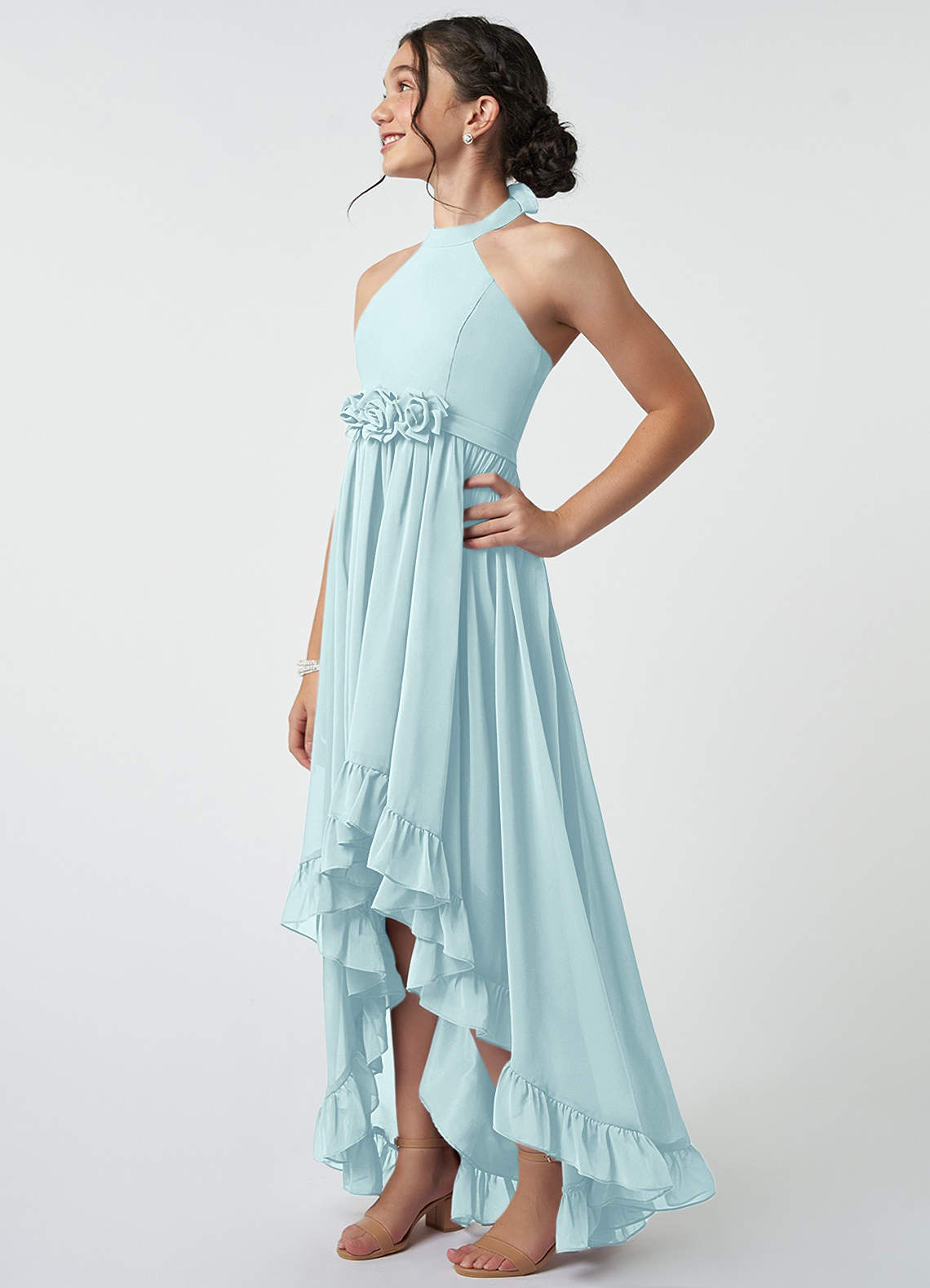 hermione bridesmaid dress Hermione Granger Yule Ball Pink Ruffled A-line Party Dress Harry Potter main image 0
