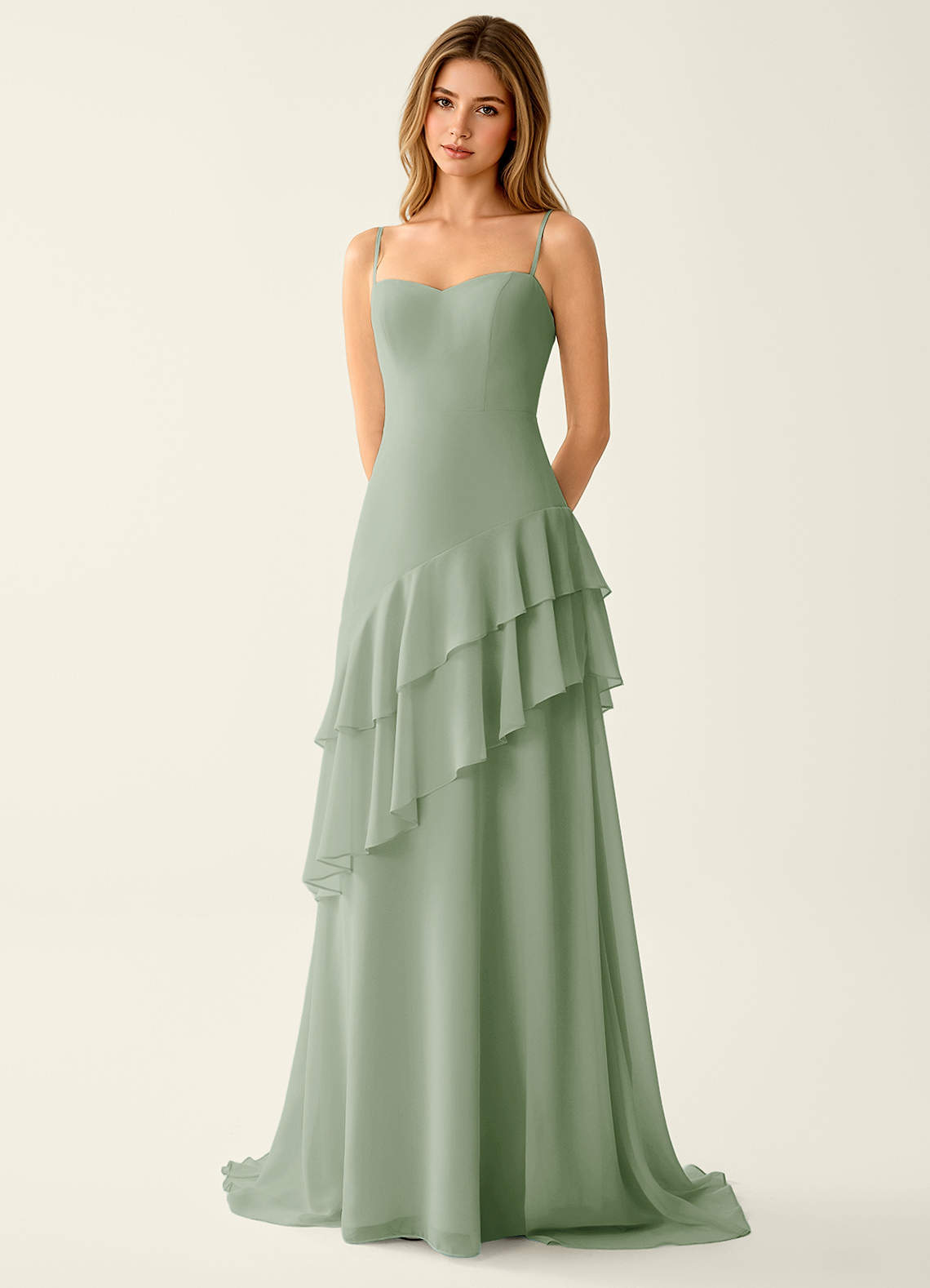 plus size mint green bridesmaid dresses Kelly Modest Bridesmaids Dress main image 0