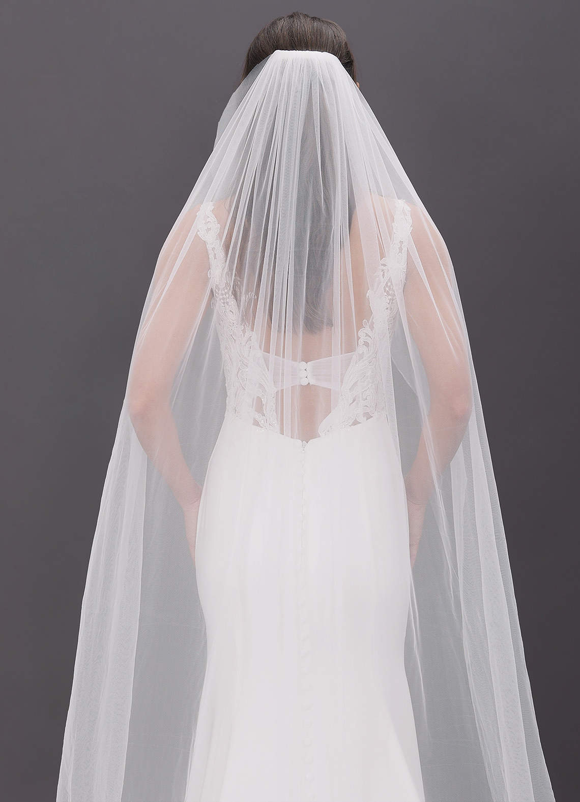 front Talia Cathedral Length Veil