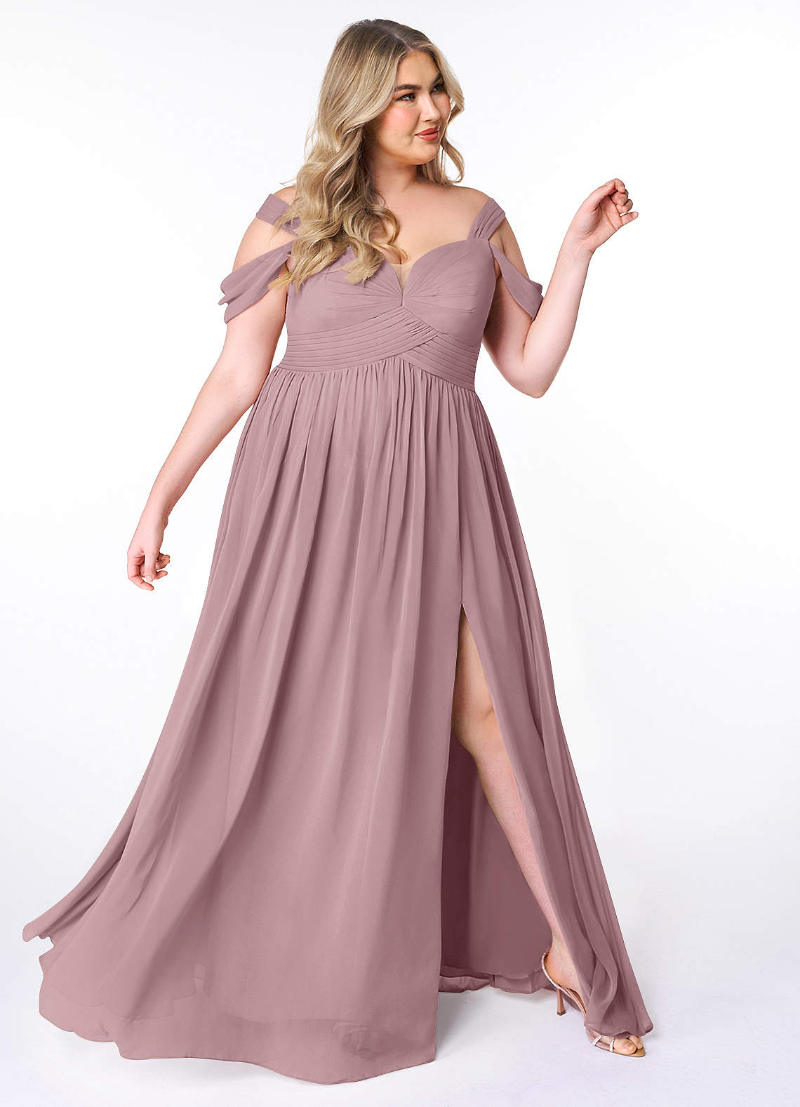 Azazie Lianne Dusty Rose Bridesmaid Dresses | Azazie