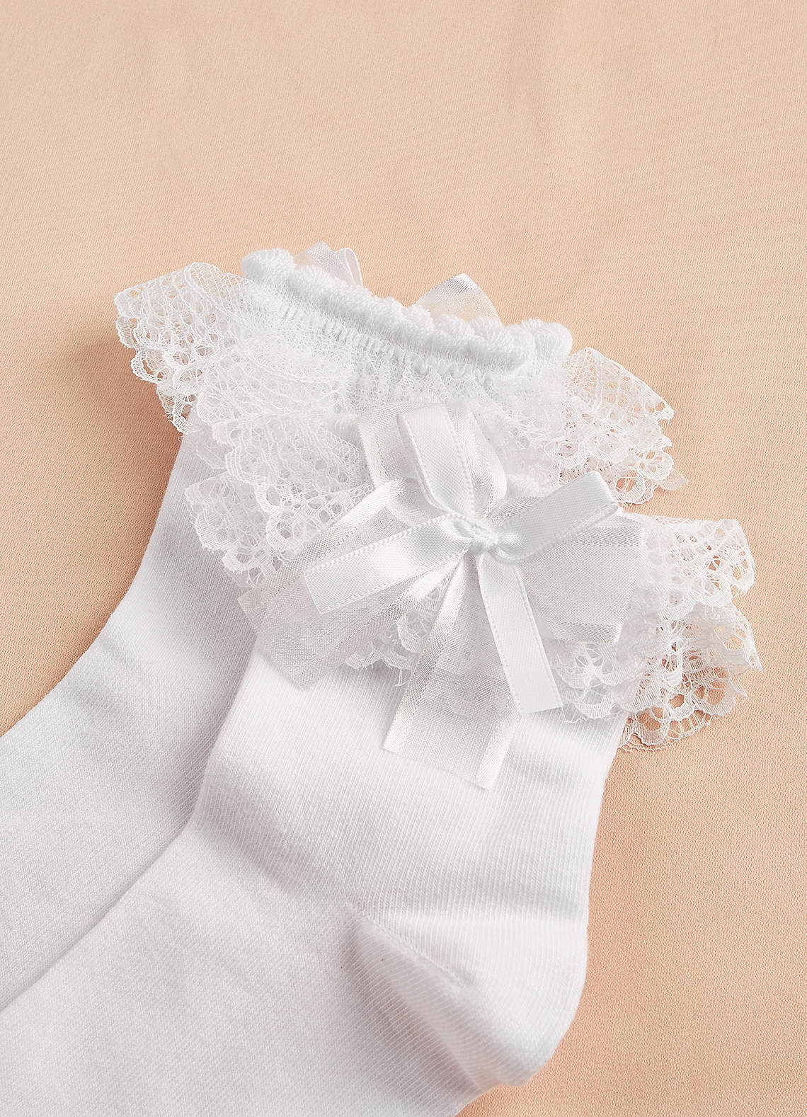 front Lace Ruffle Socks