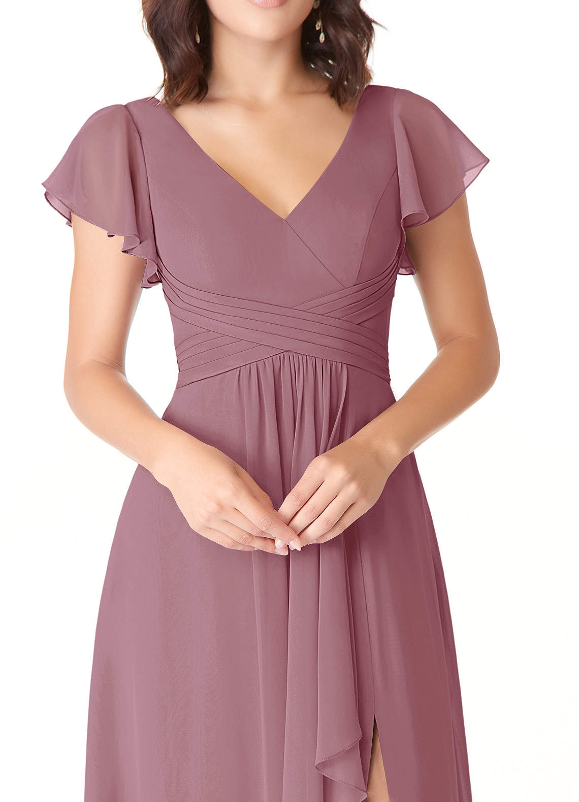 Azazie Omari Vintage Mauve Bridesmaid Dresses | Azazie