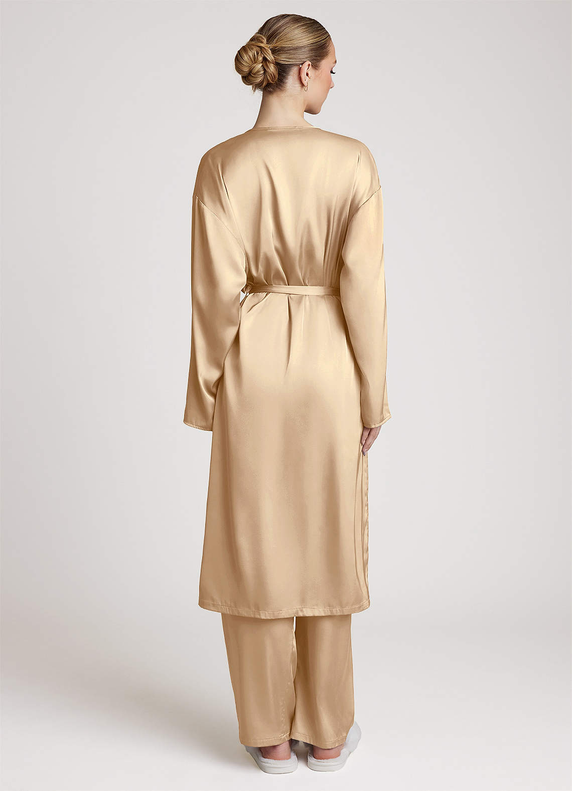 front Ensamble de Pyjama 3 Pièces en Satin