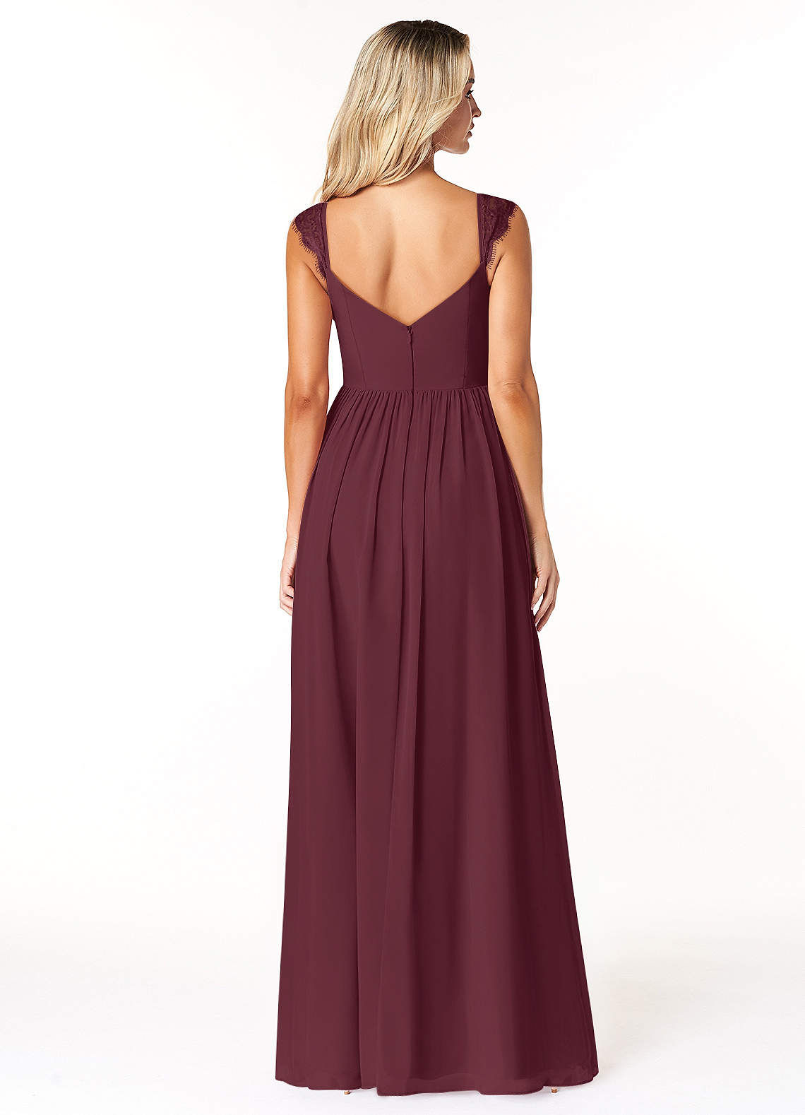Azazie Cleobella Cabernet Bridesmaid Dresses | Azazie