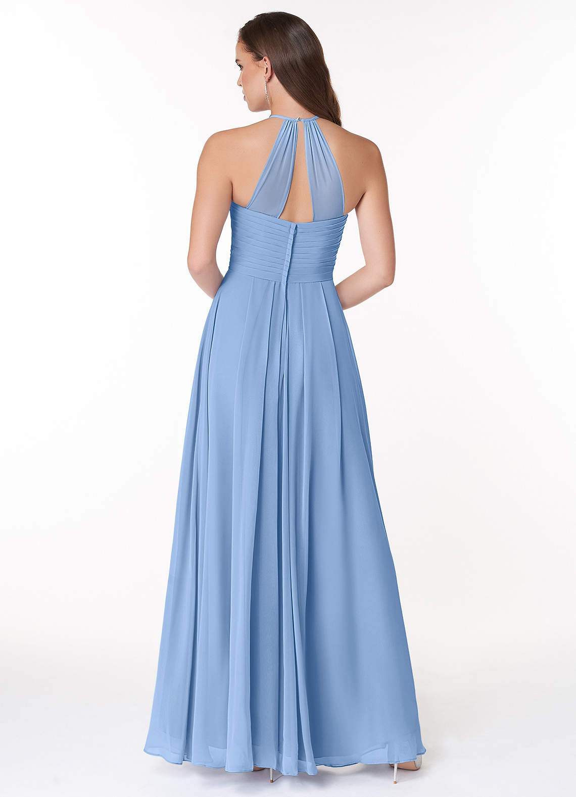 blue halter maxi dress Neck Größe:XL Elegant Blue Bodycon Short party&event dresses