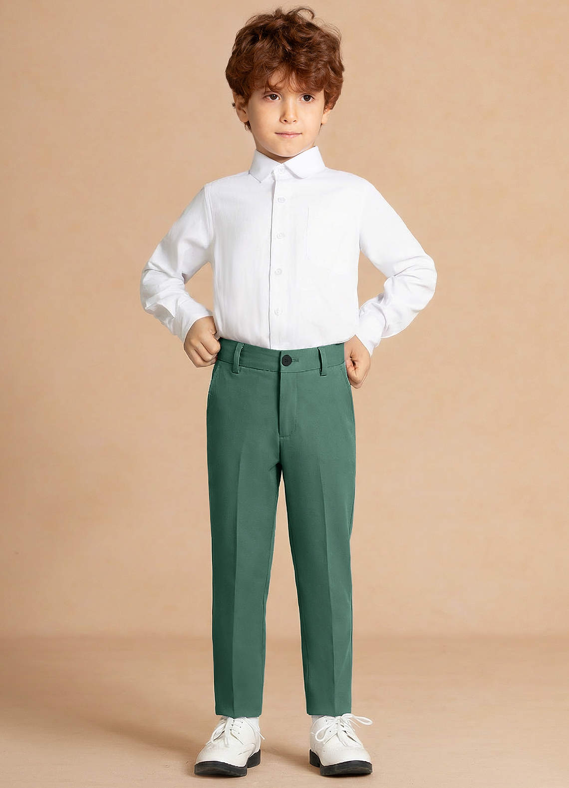 boys green dress pants OppoSuits - Glorious Green