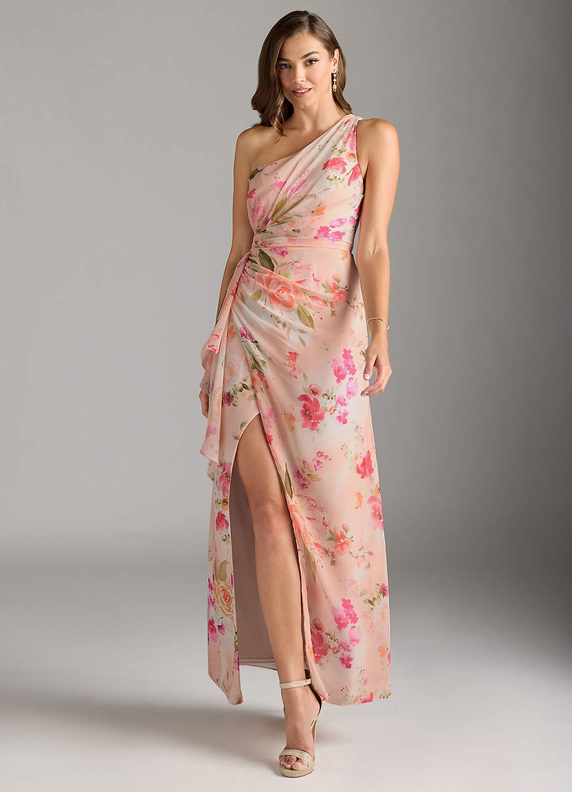 white christmas dresses Tamsin Ruffle Chiffon Dress