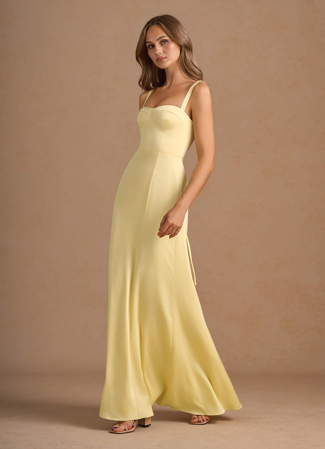 Amaris Lemon Sorbet Maxi Dress Azazie CA
