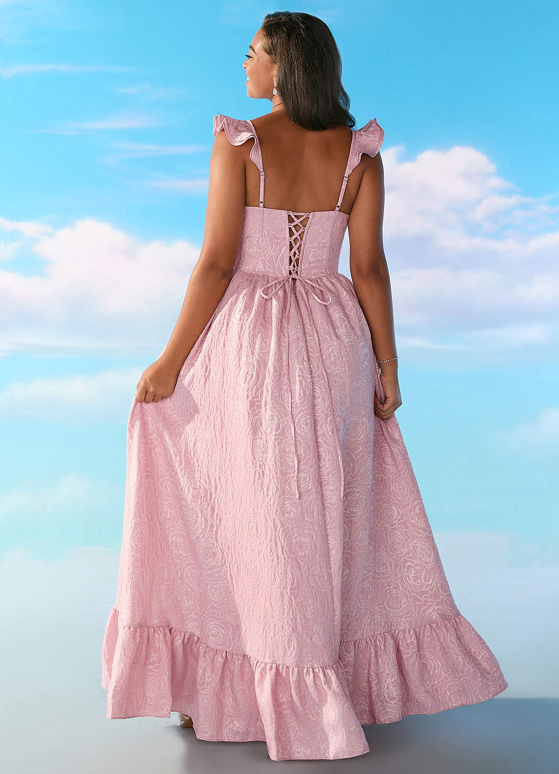 新品：AMERI 2WAY MIX PINK SHAGGY BUSTIER 2WAY MIX PINK SHAGGY BUSTIER