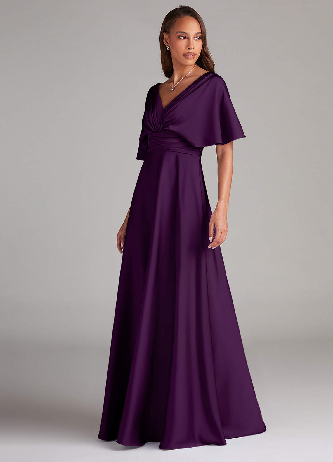 raisin bridesmaid dresses Gianna Dress Ombre Twilight / Raisin Brown