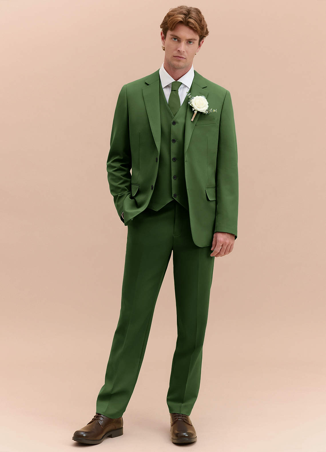 James Olive Structured Stretch 3-piece suit | Suit Sets |Azazie