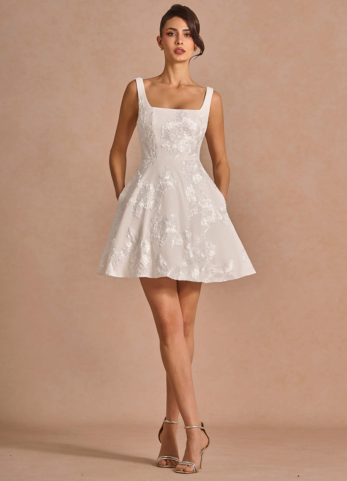 Brynn Cloud White Mini Dress image5