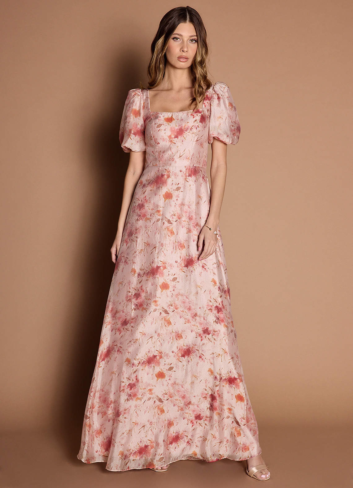 Marielle Apricot Multi Maxi Dress image1