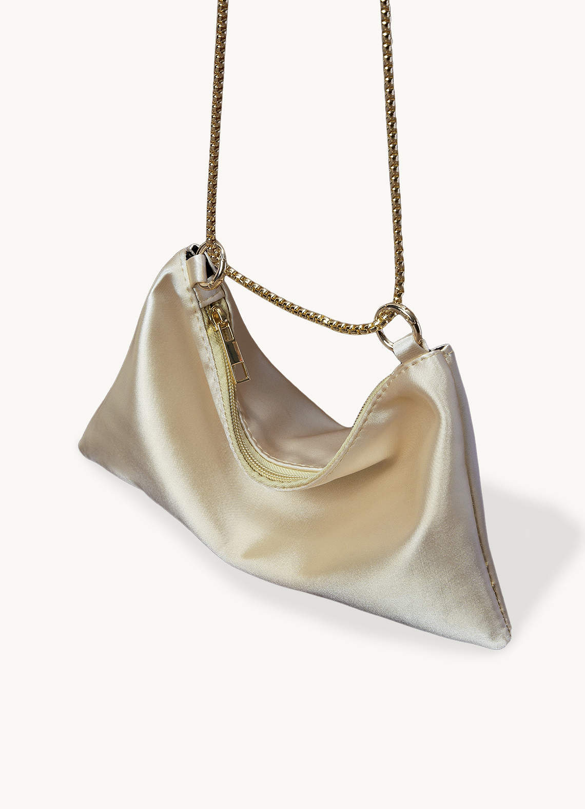 front Metallic Chain Underarm Bag