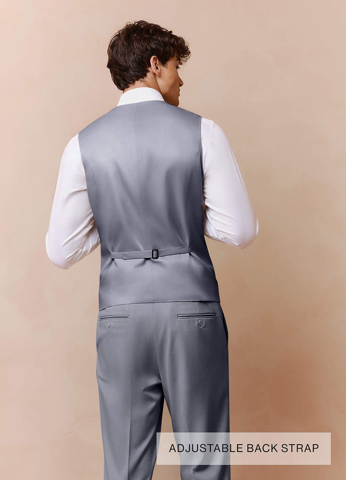 front Savile Grey Wool Blend 3-Piece Suit