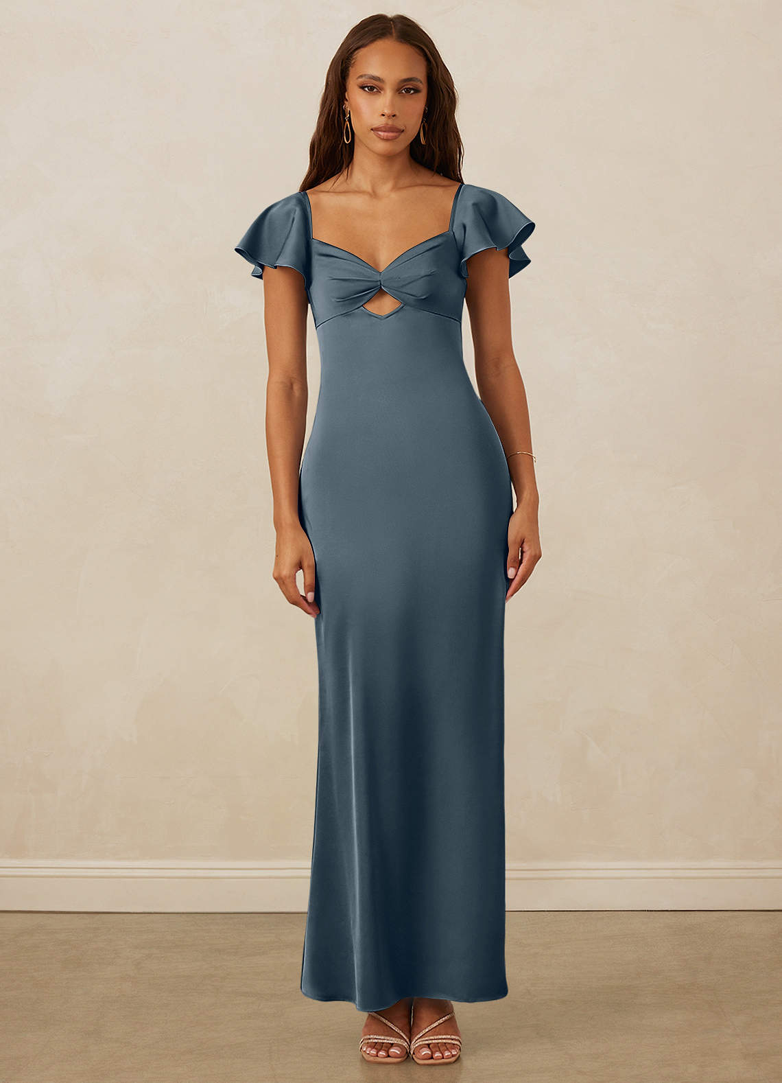 Christian Siriano Bridal for Azazie 1005 Bridesmaid Dresses Twilight Sheath Sweetheart Neckline Stretch Satin Dress image1
