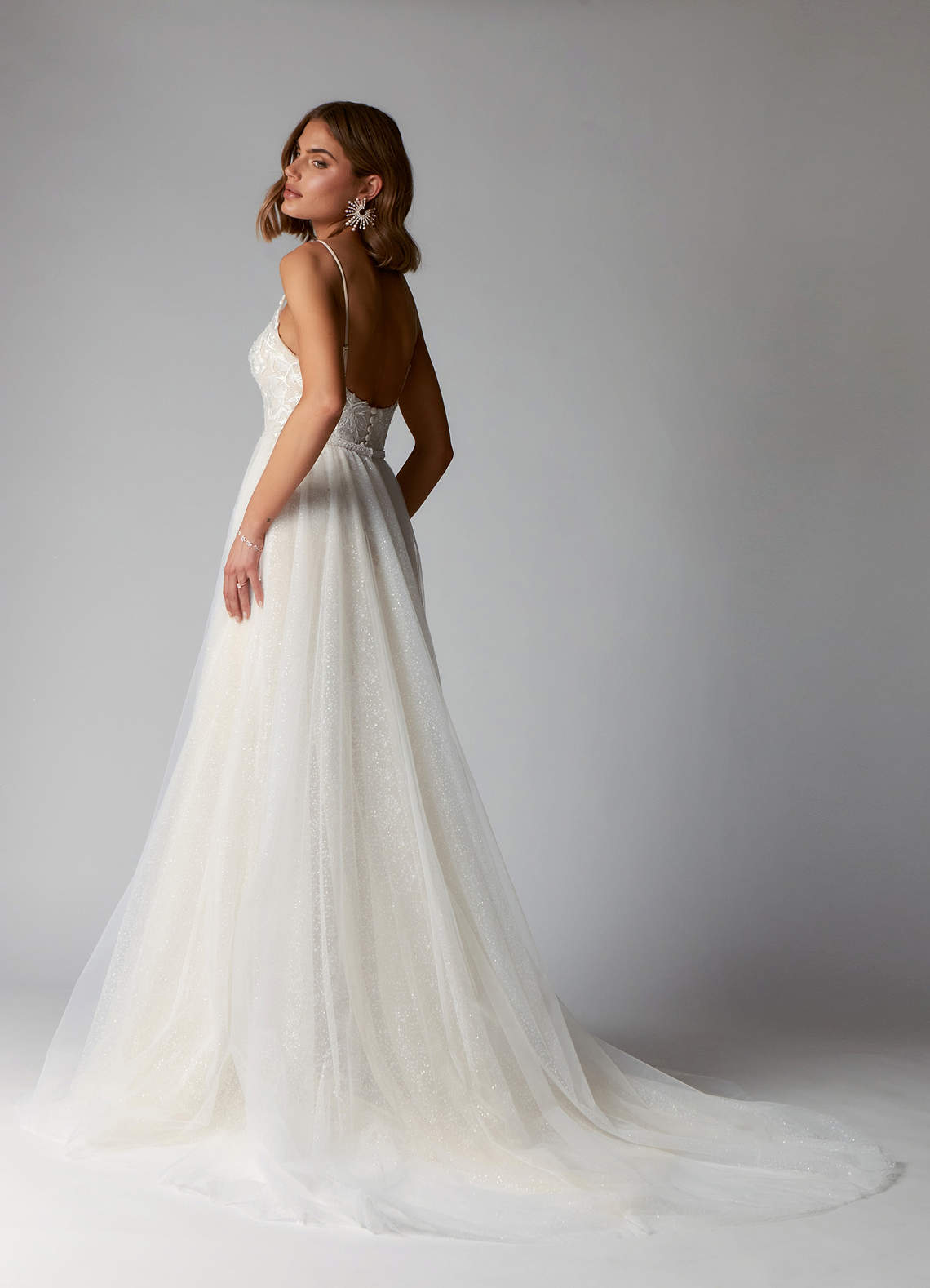 Diamond White/Champagne Azazie Sade Wedding Dress Wedding Dresses | Azazie