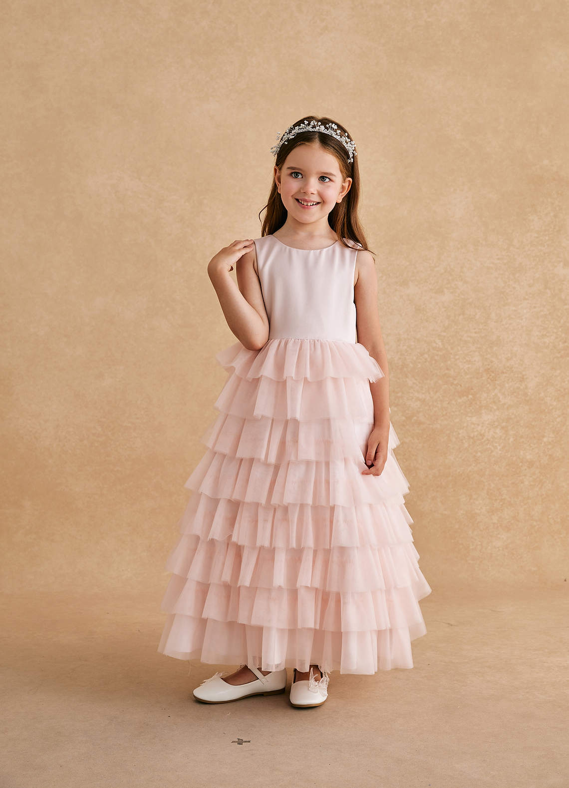 front Juno Flower Girl Headband