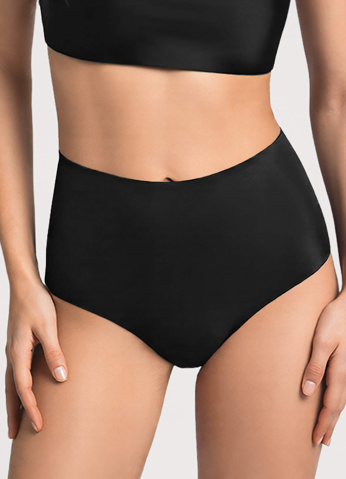 front Azazie Slip a vita media senza cuciture