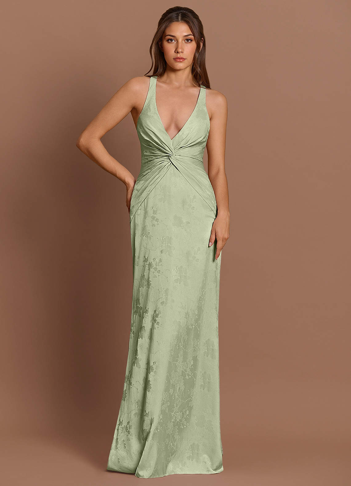 Vestido Verde Claro Largo Ilaria image1