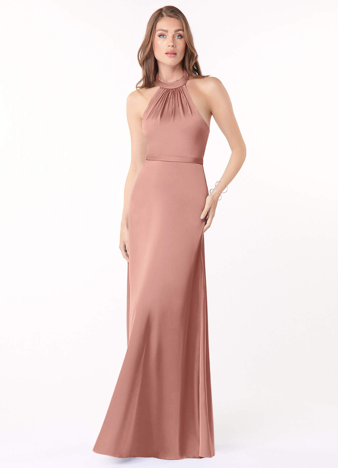 azazie delmar stretch satin dress Azazie Sheath Strapless Floor-Length Stretch Satin Bridesmaid Dresses