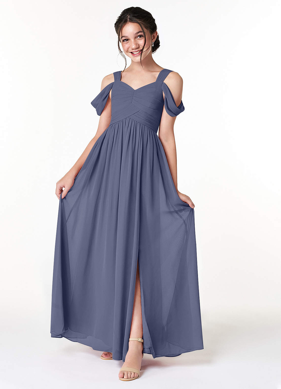 い出のひと時に、とびきりのおしゃれを！ Azazie Azazie | Stormy in Dress Bridesmaid Junior Lianne 服、靴