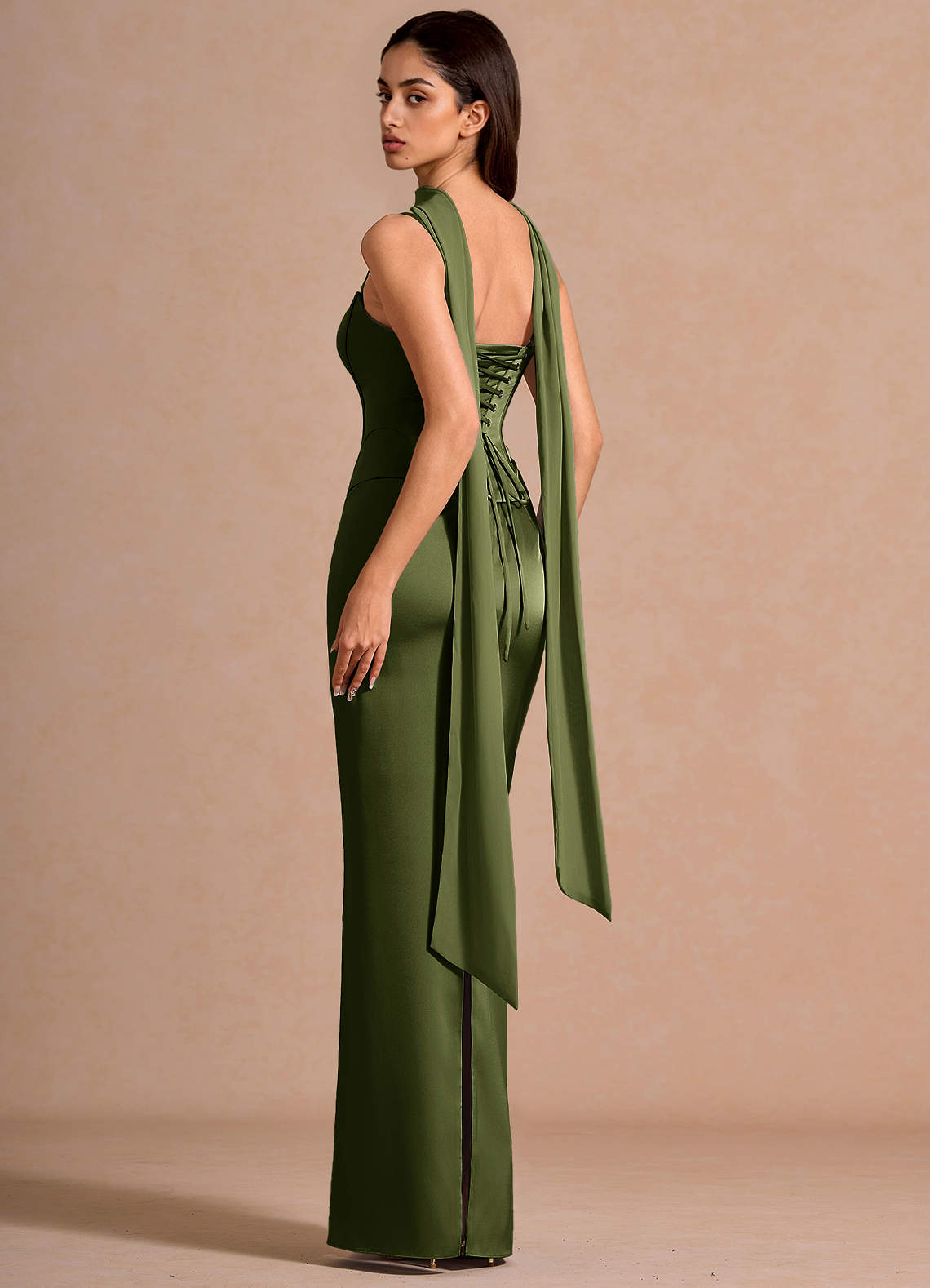 tansy satin maxi dress BHLDN Sachin + Babi Tansy Satin Maxi Dress In Green