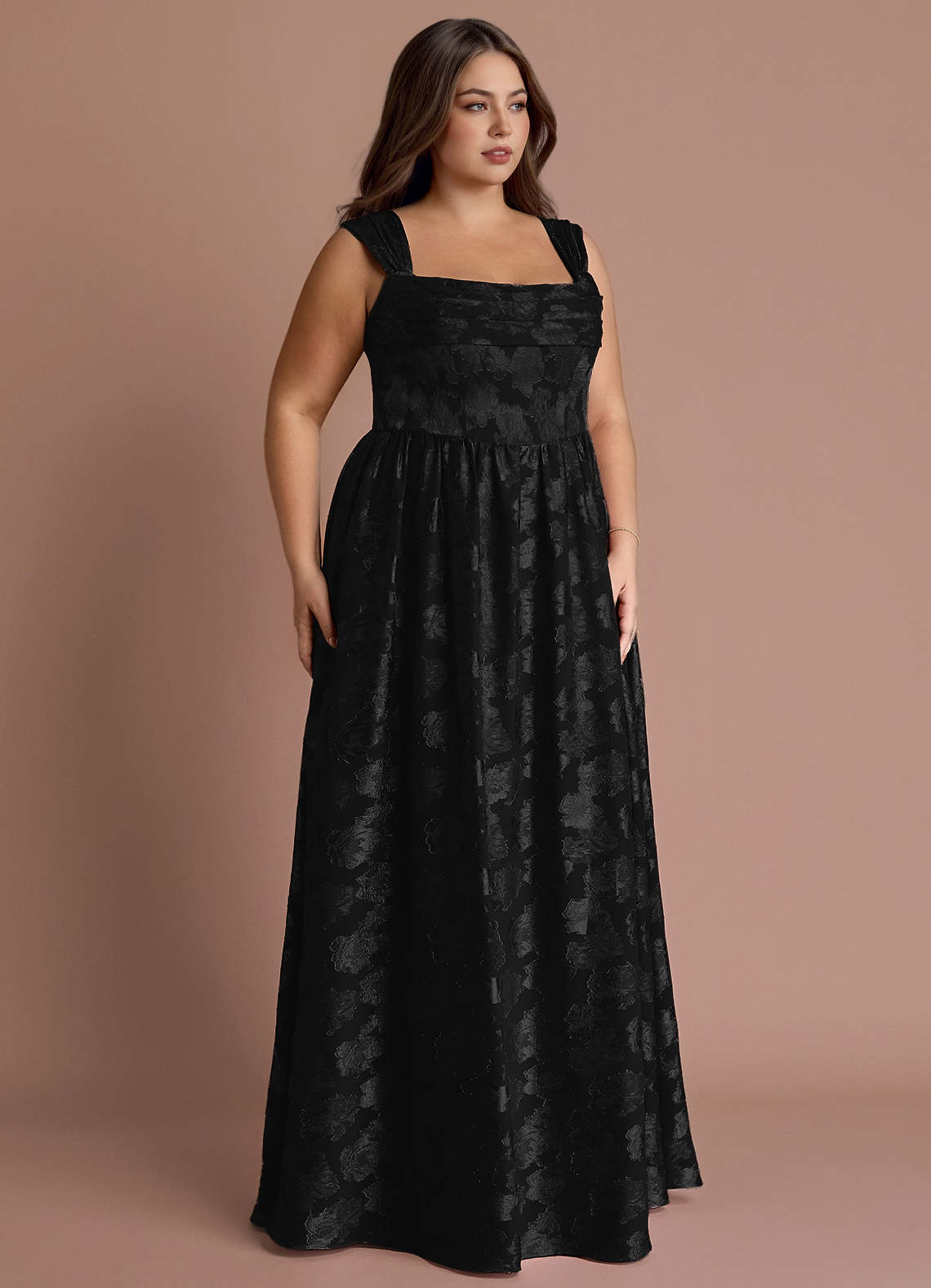 Hazel Black Pleated Maxi Dress image11