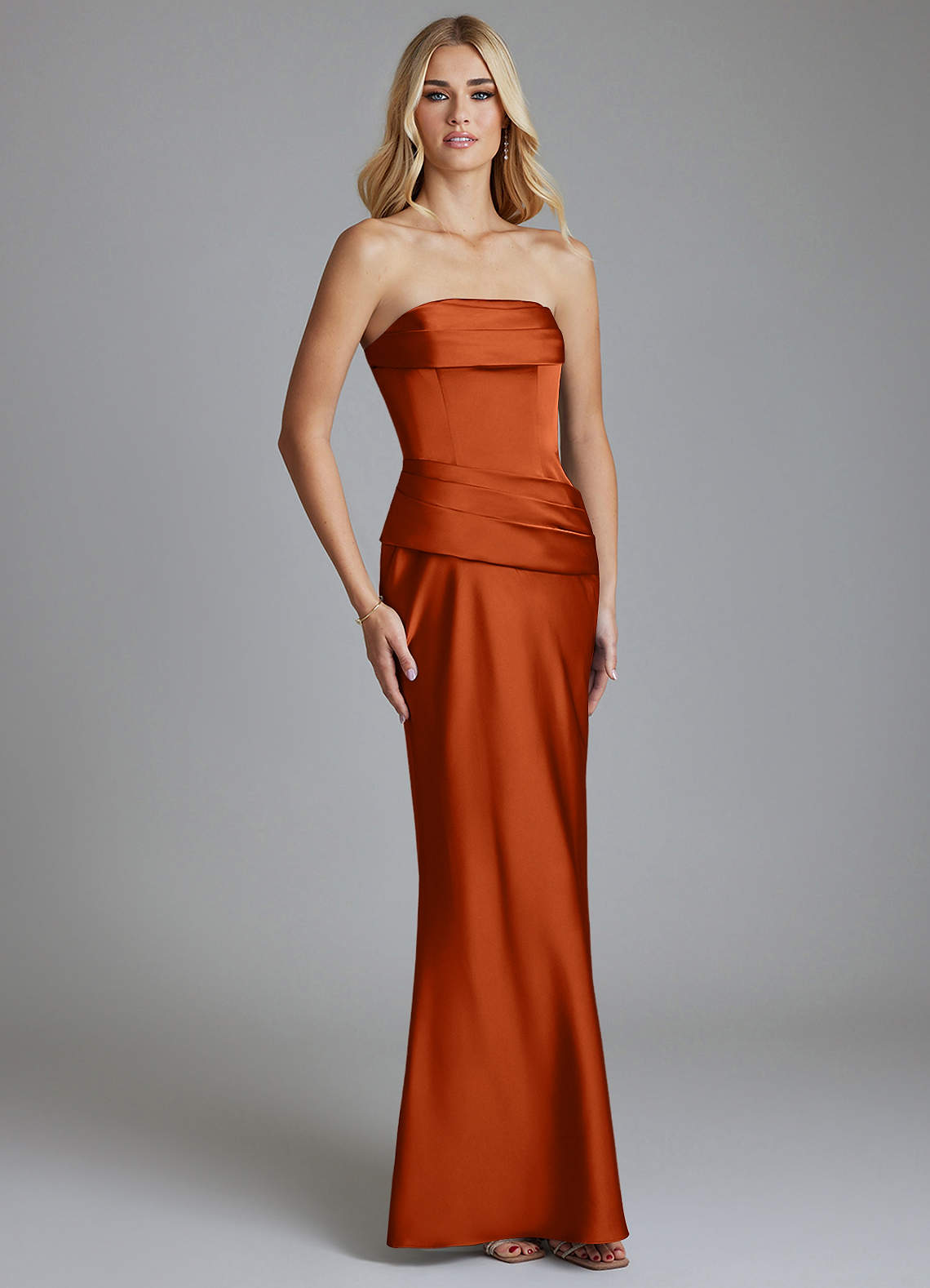 burnt orange pleated dress BURNT ORANGE PLEATED DRESS The Hive Style House