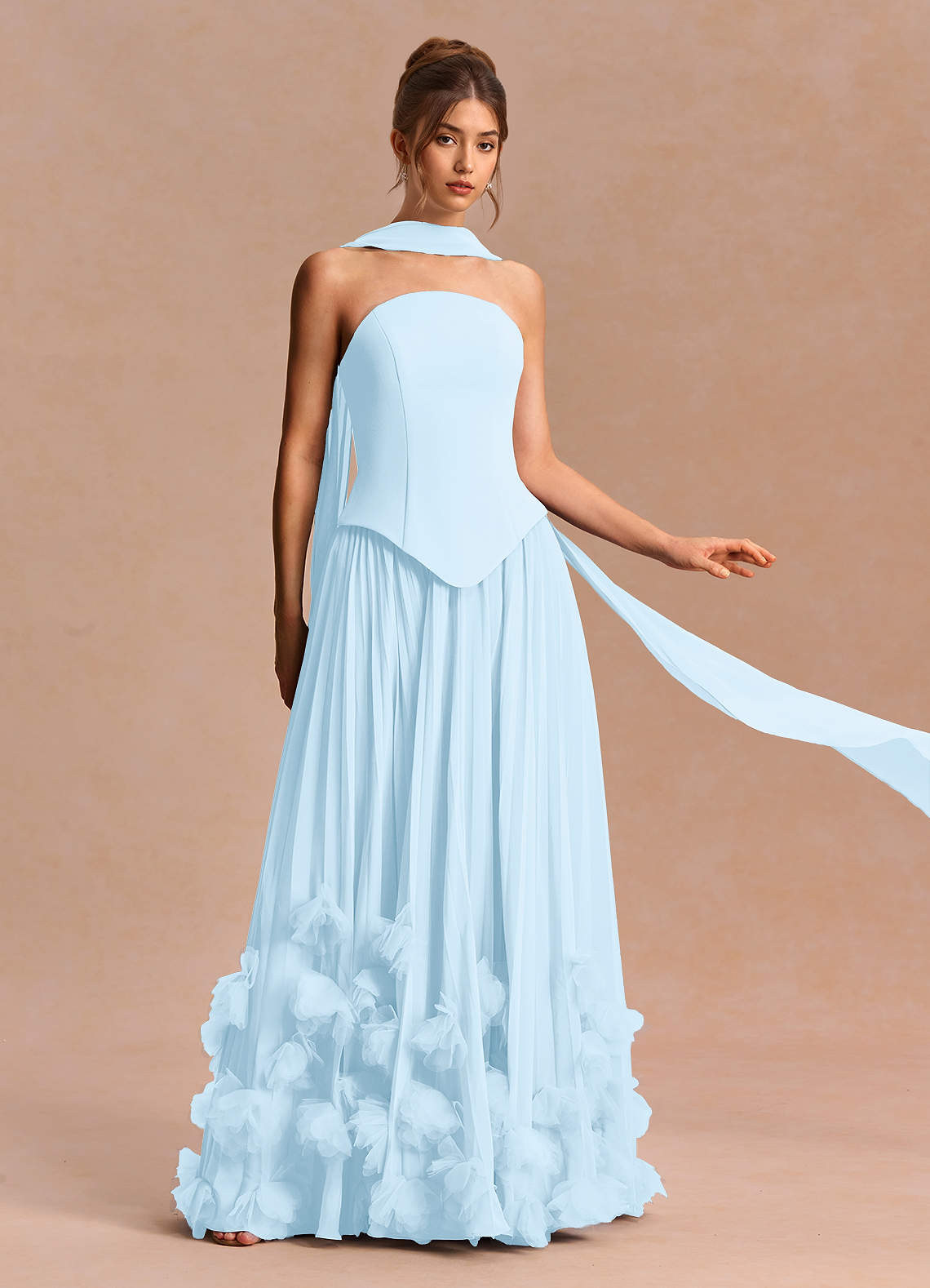 Noeline Light Blue Maxi Dress | Azazie